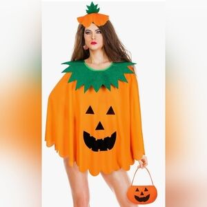 Halloween 5 Pcs Adult Pumpkin Costume Set
